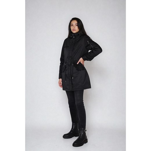 Steve Madden Parka w kolorze czarnym ze sklepu Limango Polska w kategorii Kurtki damskie - zdjęcie 187736438