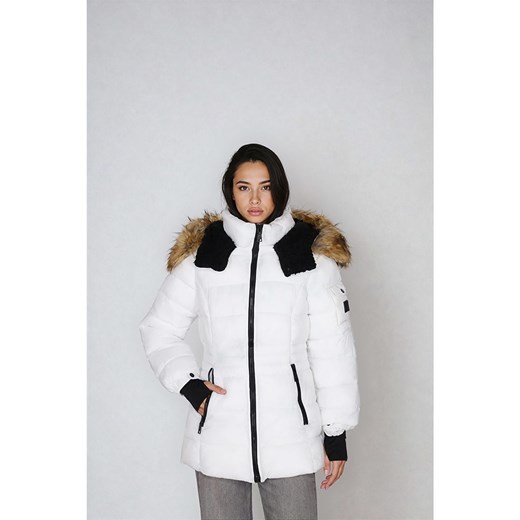 Steve Madden Kurtka zimowa w kolorze białym ze sklepu Limango Polska w kategorii Kurtki damskie - zdjęcie 187736468