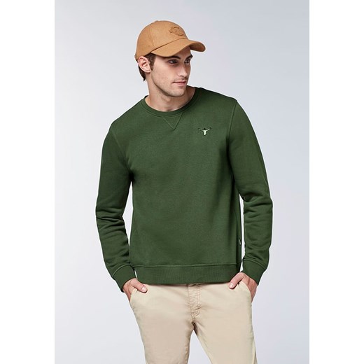 Chiemsee Bluza &quot;Eagle Rock&quot; w kolorze ciemnozielonym ze sklepu Limango Polska w kategorii Bluzy męskie - zdjęcie 187737208