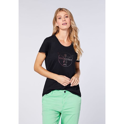 Chiemsee Koszulka &quot;Taormina&quot; w kolorze czarnym ze wzorem ze sklepu Limango Polska w kategorii Bluzki damskie - zdjęcie 187737239