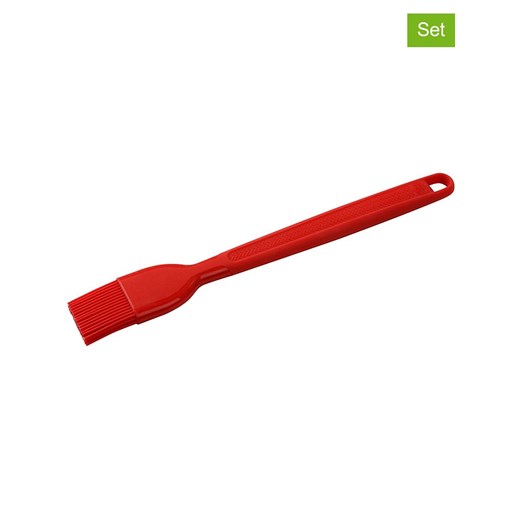 Dr. Oetker Silikonowe pędzle cukiernicze (2 szt.) w kolorze czerwonym - 25 x 3,5 cm ze sklepu Limango Polska w kategorii Akcesoria do pieczenia - zdjęcie 187738787