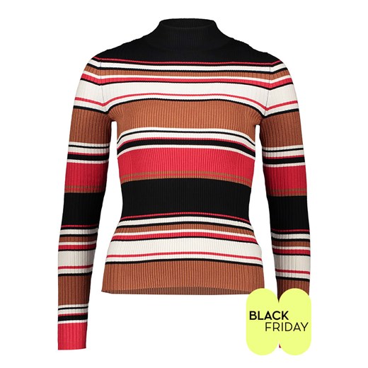 ESPRIT Sweter w kolorze czarno-czerwono-jasnobrązowym ze sklepu Limango Polska w kategorii Swetry damskie - zdjęcie 187741058