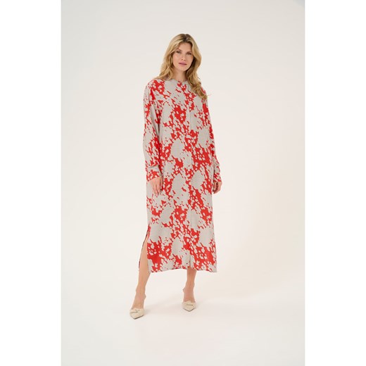Kaffe Sukienka w kolorze czerwono-jasnoszarym ze sklepu Limango Polska w kategorii Sukienki - zdjęcie 187741748