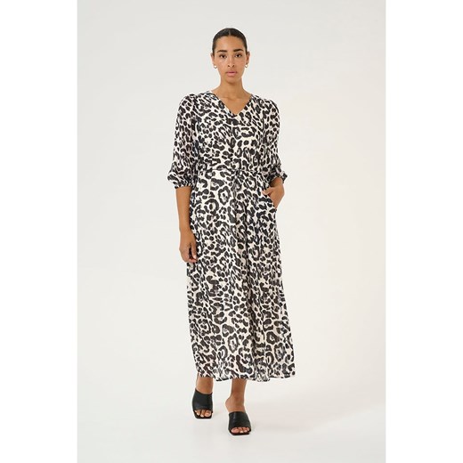Kaffe Sukienka &quot;Sepia&quot; w kolorze kremowo-czarnym ze sklepu Limango Polska w kategorii Sukienki - zdjęcie 187741918
