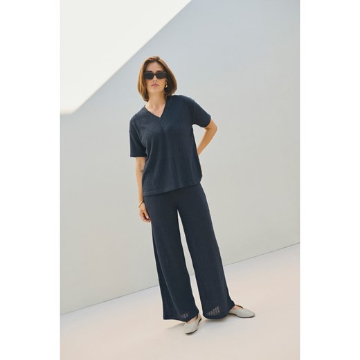 Kaffe Koszulka dzianinowa w kolorze granatowym ze sklepu Limango Polska w kategorii Bluzki damskie - zdjęcie 187742229
