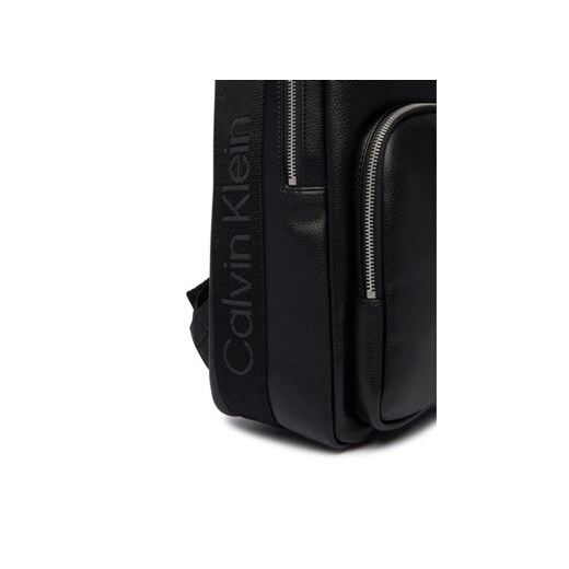 Plecak Calvin Klein Webbing Strap Round Backpack LV04D3282G Czarny Calvin Klein OS eobuwie.pl