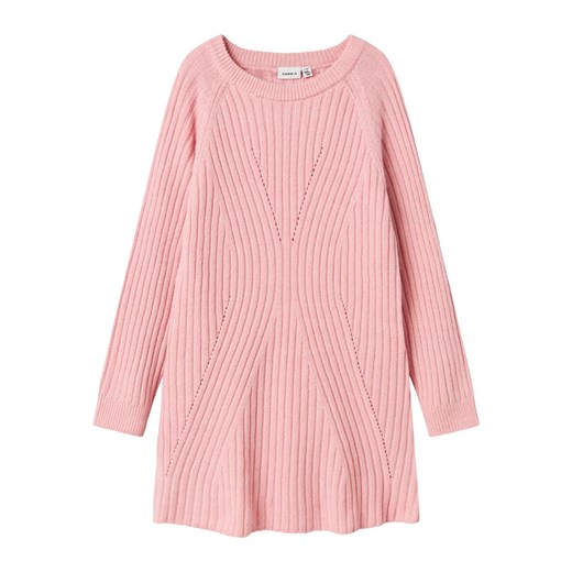 name it Sukienka dzianinowa &quot;Rikine&quot; w kolorze jasnoróżowym ze sklepu Limango Polska w kategorii Sukienki dziewczęce - zdjęcie 187743898