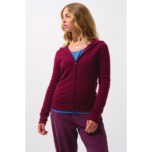 AUTHENTIC CASHMERE Kaszmirowy kardigan &quot;Colombis&quot; w kolorze bordowym ze sklepu Limango Polska w kategorii Swetry damskie - zdjęcie 187743955