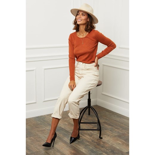 Soft Cashmere Sweter w kolorze ceglanym Soft Cashmere 38/40 wyprzedaż Limango Polska