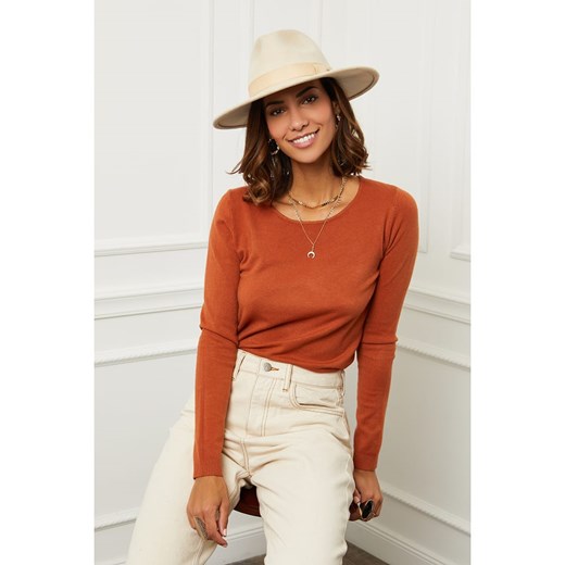 Soft Cashmere Sweter w kolorze ceglanym Soft Cashmere 34/36 okazja Limango Polska