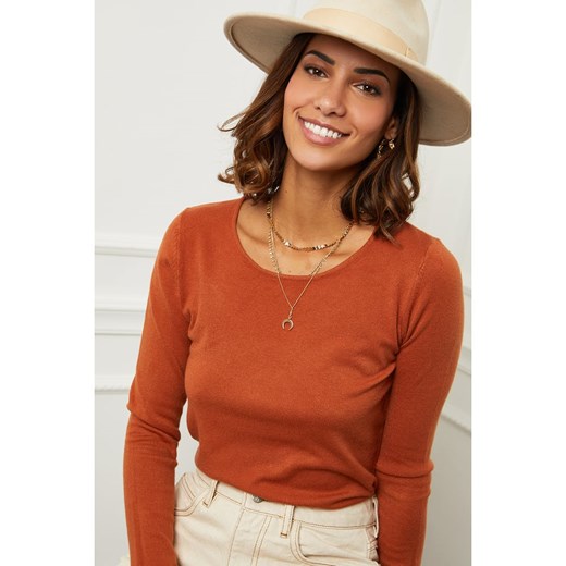 Soft Cashmere Sweter w kolorze ceglanym Soft Cashmere 34/36 promocyjna cena Limango Polska