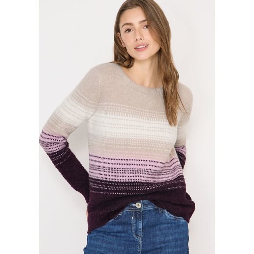 Cecil Sweter w kolorze beżowo-fioletowym ze sklepu Limango Polska w kategorii Swetry damskie - zdjęcie 187745135
