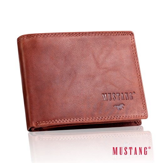 MUSTANG Denimo Wallet Side Opening SKÓRZANY PORTFEL POJEMNY NA KARTY PREMIUM ze sklepu YouNeedit.pl w kategorii Portfele męskie - zdjęcie 187745475