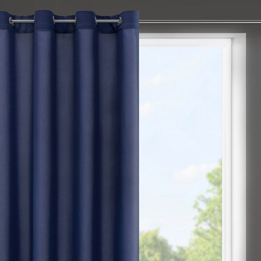 ZASŁONA GOTOWA RITA 140 X 175 CM GRANATOWY ze sklepu lenaodniemowlakadoszkolniaka.pl w kategorii Zasłony - zdjęcie 187745759