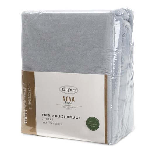 PRZEŚCIERADŁO FLANO 140 X 200 X 30 CM SREBRNY ze sklepu lenaodniemowlakadoszkolniaka.pl w kategorii Prześcieradła - zdjęcie 187745808