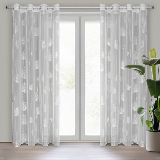 ZASŁONA GOTOWA HELEN 140 X 260 CM BIAŁY ze sklepu lenaodniemowlakadoszkolniaka.pl w kategorii Zasłony - zdjęcie 187745855