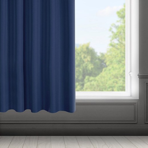ZASŁONA GOTOWA RITA NA TAŚMIE 140 X 175 CM GRANATOWY ze sklepu lenaodniemowlakadoszkolniaka.pl w kategorii Zasłony - zdjęcie 187745858