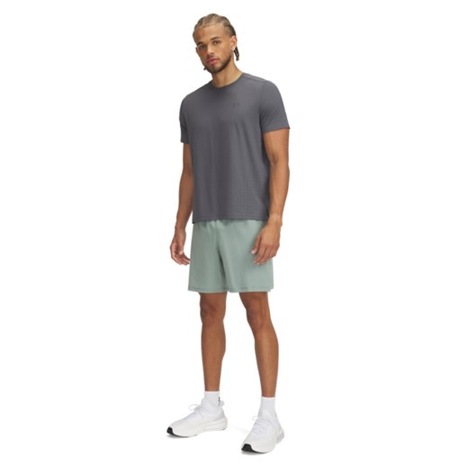 Męskie spodenki do biegania Under Armour UA Launch Pro 7\'\' Shorts - zielone ze sklepu Sportstylestory.com w kategorii Spodenki męskie - zdjęcie 187746407