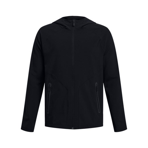 Chłopięca bluza treningowa rozpinana z kapturem Under Armour UA B Unstoppable Full Zip - czarna ze sklepu Sportstylestory.com w kategorii Bluzy męskie - zdjęcie 187746435
