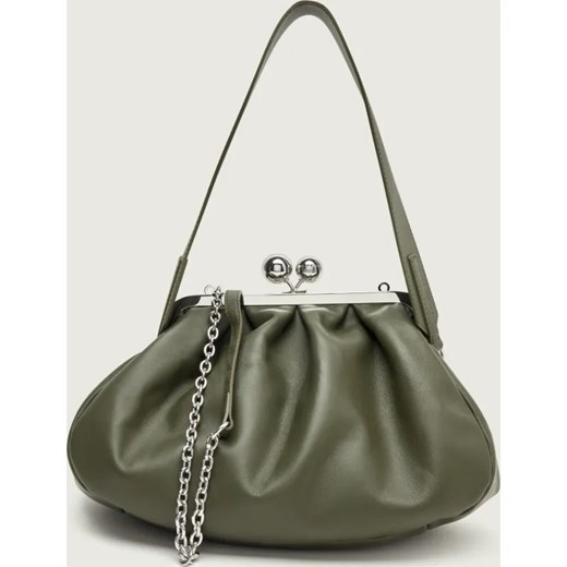 Weekend MaxMara Skórzana torebka na ramię CUBICO | Pasticcino ze sklepu Gomez Fashion Store w kategorii Kopertówki - zdjęcie 187747619