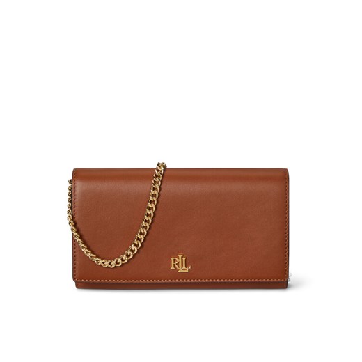 Torebka LAUREN RALPH LAUREN 432980206002 Brązowy ze sklepu eobuwie.pl w kategorii Kopertówki - zdjęcie 187747709
