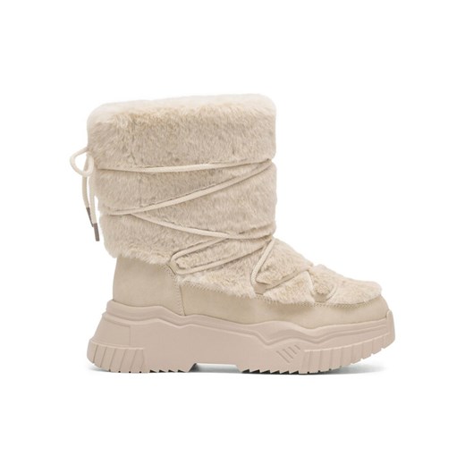 Śniegowce DeeZee NELA WS6009-01 Beżowy ze sklepu eobuwie.pl w kategorii Śniegowce damskie - zdjęcie 187747717