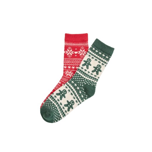 Esotiq świąteczne skarpetki damskie Bloovii Tinsel 44158-K001, Kolor czerwono-zielony, Rozmiar 39-41, Esotiq ze sklepu Primodo w kategorii Skarpetki damskie - zdjęcie 187748246