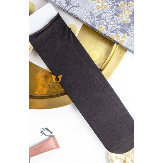 Gładkie skarpety damskie podkolanówki brązowe YN5043, Kolor brązowy, Rozmiar uniwersalny, Magnetis ze sklepu Primodo w kategorii Skarpetki damskie - zdjęcie 187748259