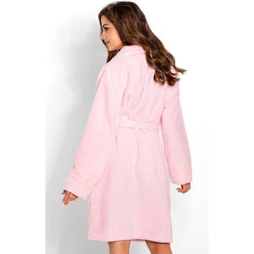 Szlafrok damski ciepły Jessica, Kolor różowy, Rozmiar S, Momenti per me ze sklepu Primodo w kategorii Szlafroki damskie - zdjęcie 187748428