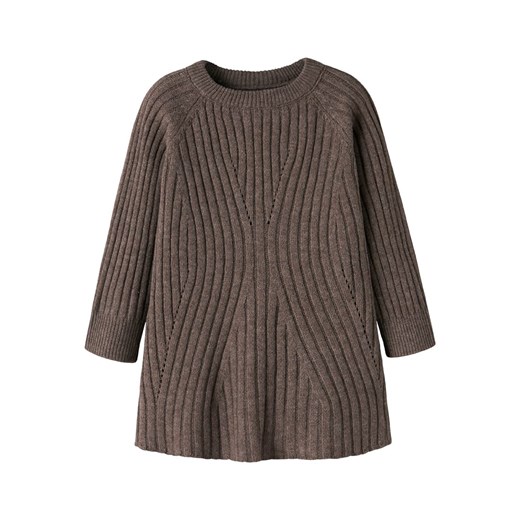 name it Sukienka dzianinowa &quot;Rikine&quot; w kolorze brązowym ze sklepu Limango Polska w kategorii Sukienki dziewczęce - zdjęcie 187748789