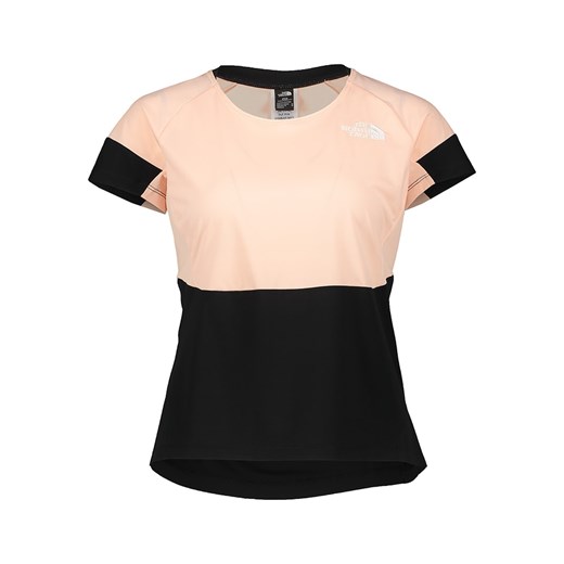 The North Face Koszulka trekkingowa &quot;Beshtor&quot; w kolorze jasnoróżowo-pomarańczowo-czarnym ze sklepu Limango Polska w kategorii Bluzki damskie - zdjęcie 187748888