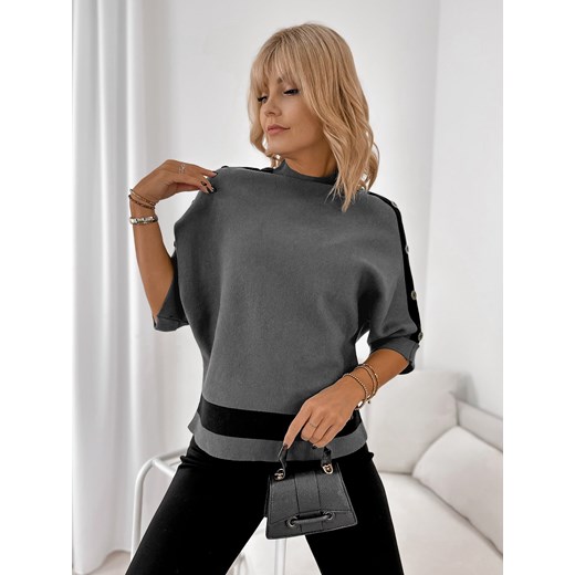 sweter daloria ciemnoszary one size ze sklepu UBRA w kategorii Swetry damskie - zdjęcie 187749129