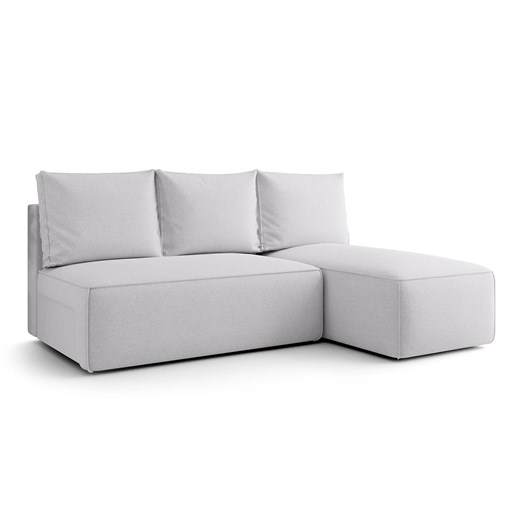 Jasnoszary narożnik z funkcją spania A9-F34 ze sklepu Edinos.pl w kategorii Narożniki - zdjęcie 187749458