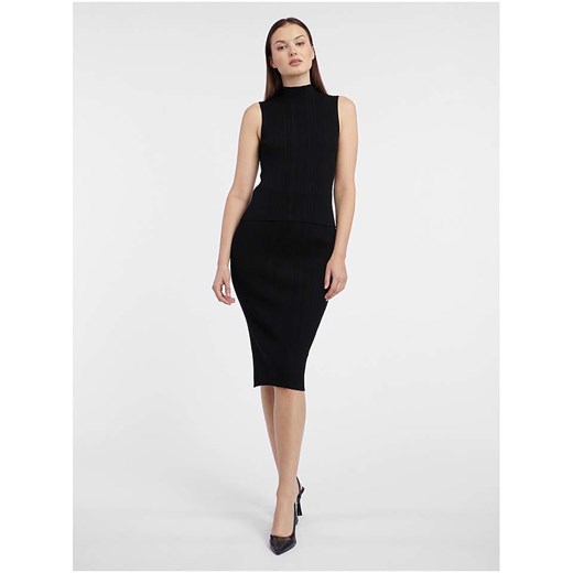 orsay Top dzianinowy w kolorze czarnym ze sklepu Limango Polska w kategorii Bluzki damskie - zdjęcie 187749787