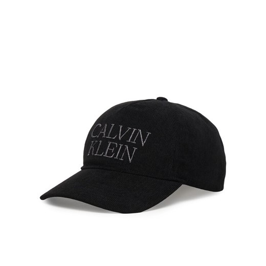 Calvin Klein Czapka z daszkiem Corduroy Graphic 5 Panel Cap LV04D5064G Czarny ze sklepu MODIVO w kategorii Czapki z daszkiem męskie - zdjęcie 187749945