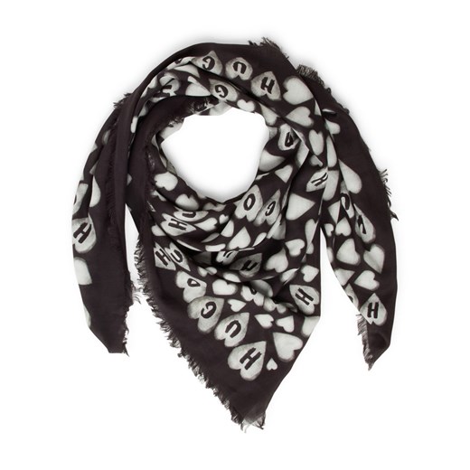 HUGO Szalik damski - Alycia Kobiety Modal czarny wzorzysty ze sklepu vangraaf w kategorii Szaliki i chusty damskie - zdjęcie 187750075