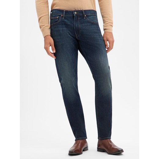 Polo Ralph Lauren Jeansy - Parkside Athletic Taper Mężczyźni Bawełna denim jednolity ze sklepu vangraaf w kategorii Jeansy męskie - zdjęcie 187750085