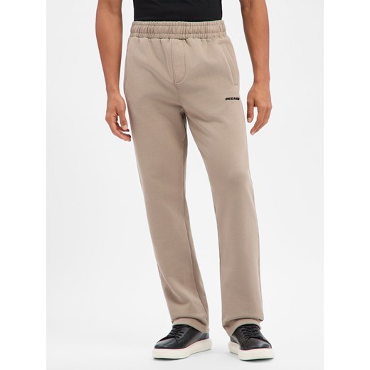 PEGADOR Męskie spodnie do biegania - Mężczyźni Materiał dresowy taupe jednolity ze sklepu vangraaf w kategorii Spodnie męskie - zdjęcie 187750088