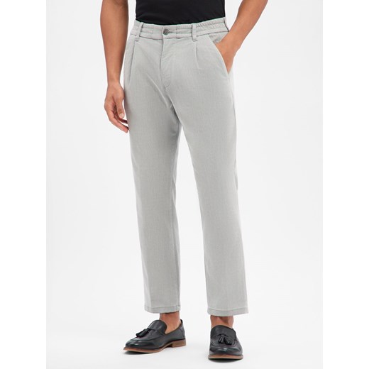 Drykorn Męskie spodnie plisowane - Chasy Mężczyźni jasny szary jednolity ze sklepu vangraaf w kategorii Spodnie męskie - zdjęcie 187750098