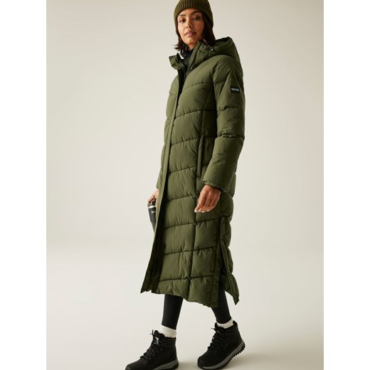 Regatta Płaszcz pikowany &quot;Eloria&quot; w kolorze khaki ze sklepu Limango Polska w kategorii Kurtki damskie - zdjęcie 187750826