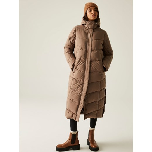 Regatta Płaszcz pikowany &quot;Eloria&quot; w kolorze karmelowym ze sklepu Limango Polska w kategorii Kurtki damskie - zdjęcie 187750829