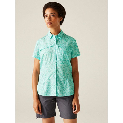 Regatta Koszula funkcyjna &quot;Packaway&quot; w kolorze turkusowym ze sklepu Limango Polska w kategorii Bluzki damskie - zdjęcie 187751977