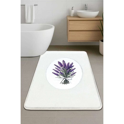 Mijolnir Dywanik łazienkowy w kolorze kremowo-fioletowym ze sklepu Limango Polska w kategorii Akcesoria łazienkowe - zdjęcie 187752175