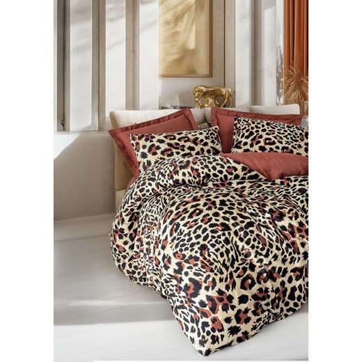 Mijolnir Komplet pościeli satynowej &quot;Leoluxe&quot; w kolorze kremowo-jasnobrązowym ze sklepu Limango Polska w kategorii Pościele - zdjęcie 187752185