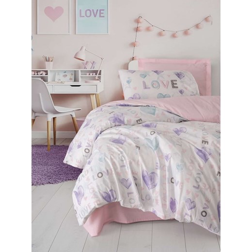 Mijolnir Komplet pościeli renforcé &quot;Lovella&quot; w kolorze biało-fioletowym ze sklepu Limango Polska w kategorii Pościele - zdjęcie 187752198