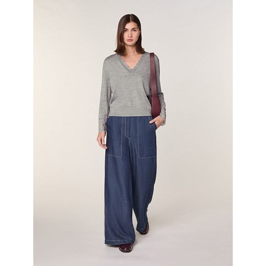 Rodier Wełniany sweter w kolorze szarym ze sklepu Limango Polska w kategorii Swetry damskie - zdjęcie 187752369