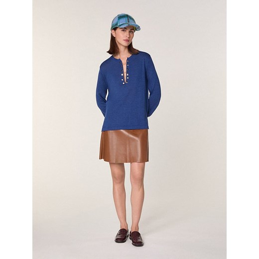 Rodier Wełniany sweter w kolorze niebieskim ze sklepu Limango Polska w kategorii Swetry damskie - zdjęcie 187752465