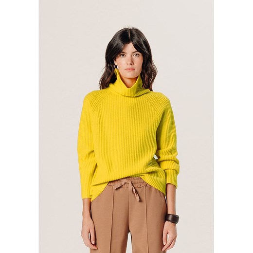Rodier Kaszmirowy sweter w kolorze żółtym ze sklepu Limango Polska w kategorii Swetry damskie - zdjęcie 187752528