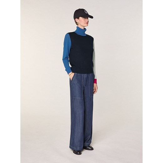 Rodier Wełniany sweter w kolorze czarno-niebiesko-szarym ze sklepu Limango Polska w kategorii Swetry damskie - zdjęcie 187752537