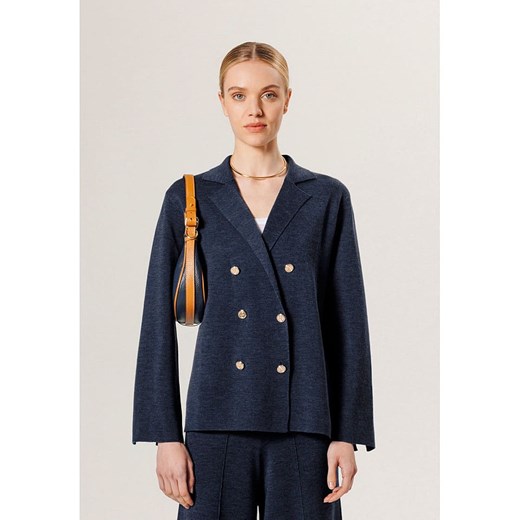 Rodier Wełniany blezer w kolorze granatowym ze sklepu Limango Polska w kategorii Marynarki damskie - zdjęcie 187752685